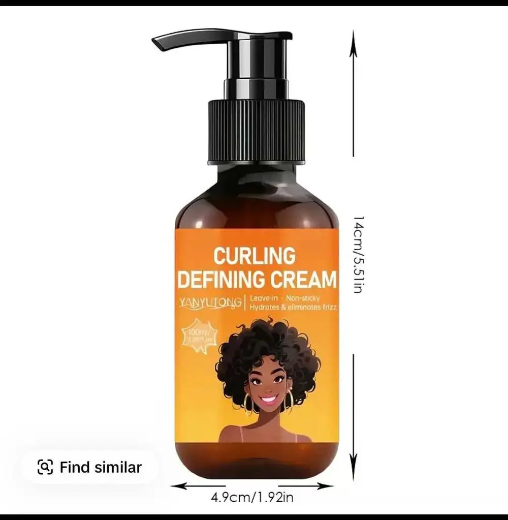 YANYUTONG Curl Defining Cream Leave-in Hydrating Anti-Frizz Hair Styling Cream
